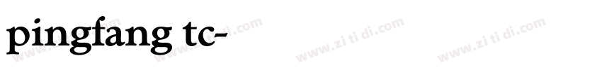 pingfang tc字体转换
